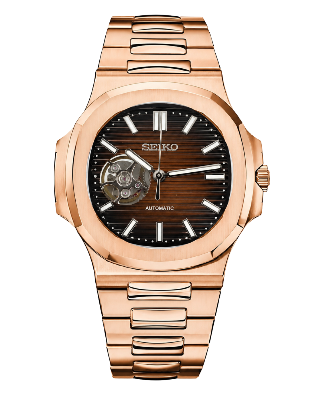 SEIKO NAUTILUS OPEN HEART CHOCOLATE