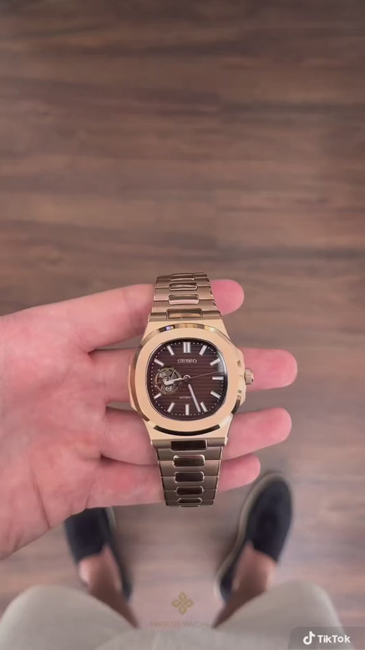 SEIKO NAUTILUS OPEN HEART CHOCOLATE
